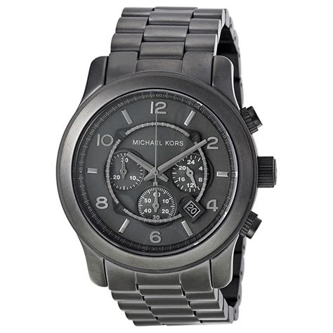 michael kors runway gunmetal chronograph mens watch mk8226|Michael Kors Oversized Slim Runway Men's Watch, Stainless .